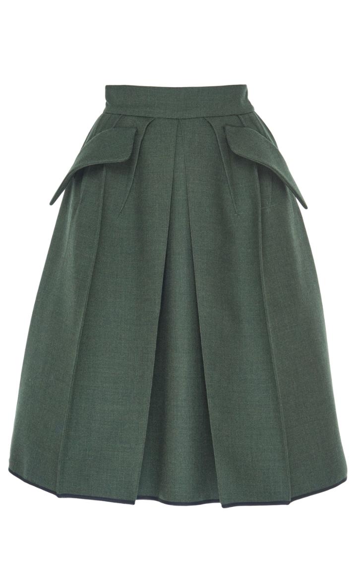 Dice Kayek High Waisted A-line Skirt