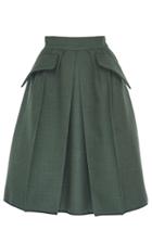 Dice Kayek High Waisted A-line Skirt