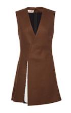 Marni Bonded Washed Felt Sleeveless Tunic