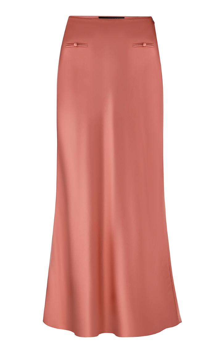 Moda Operandi Anna October Kira Satin Midi Skirt