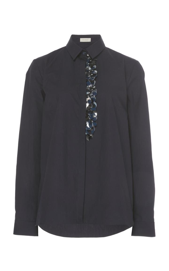 Delpozo Embellished Cotton Shirt