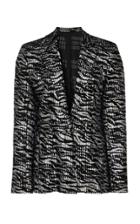 Moda Operandi Anas Jourden Laced Zebra-print Blazer Size: 38