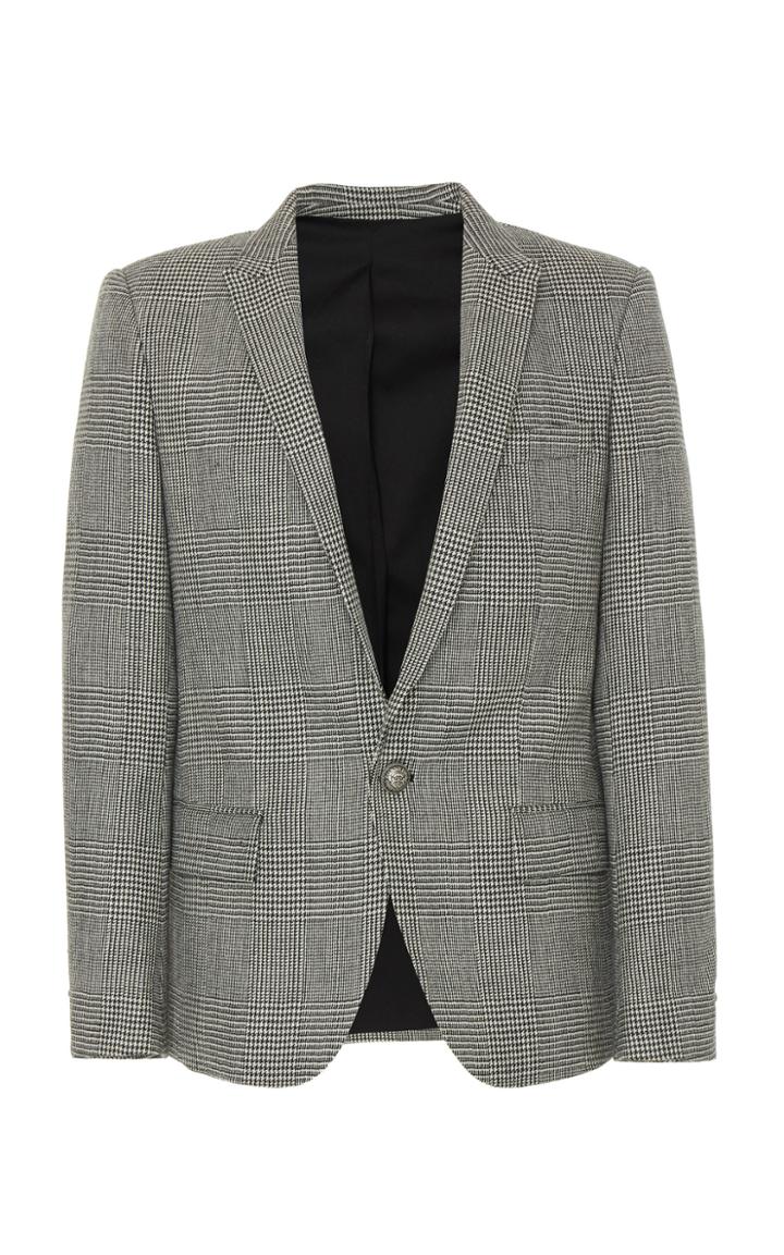 Balmain Prince Of Wales One Button Jacket