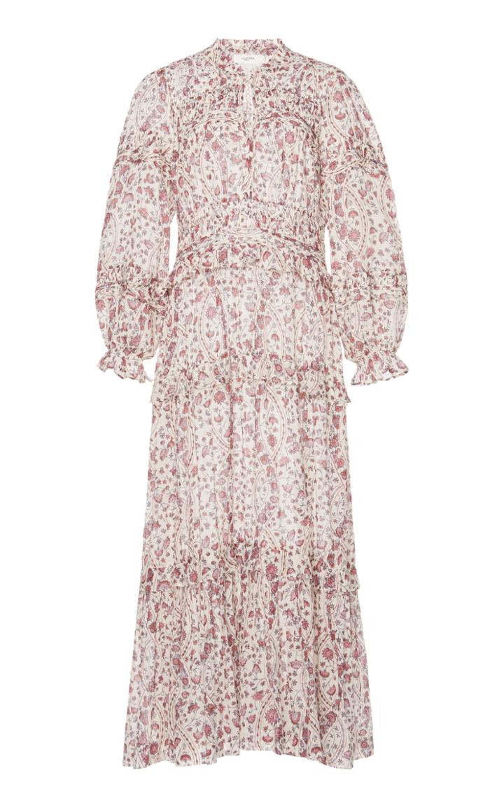 Isabel Marant Toile Likoya Ruffled Printed Cotton-voile Dress