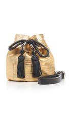 Alessandra Rich Lizard Drawstring Bag