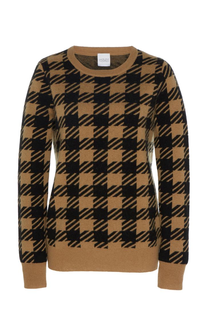 Madeleine Thompson Atlas Plaid Cashmere Sweater