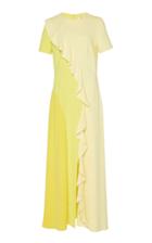 Goen.j Short Sleeve Color Block Dress
