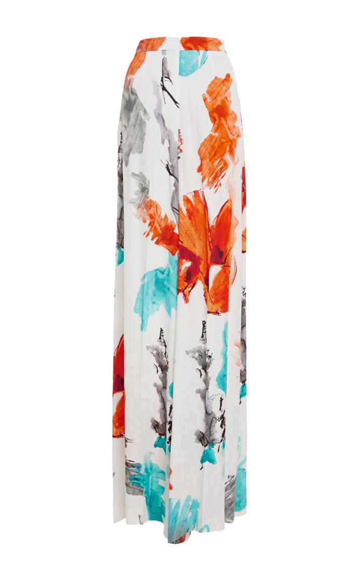 Christian Siriano Watercolor Wide Leg Pant