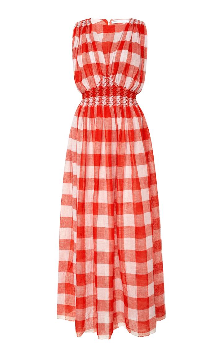 Ermanno Scervino Sleeveless Checkered Dress