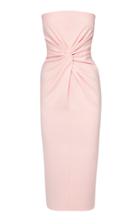 Alex Perry Lindsey Ruched Crepe Midi Dress
