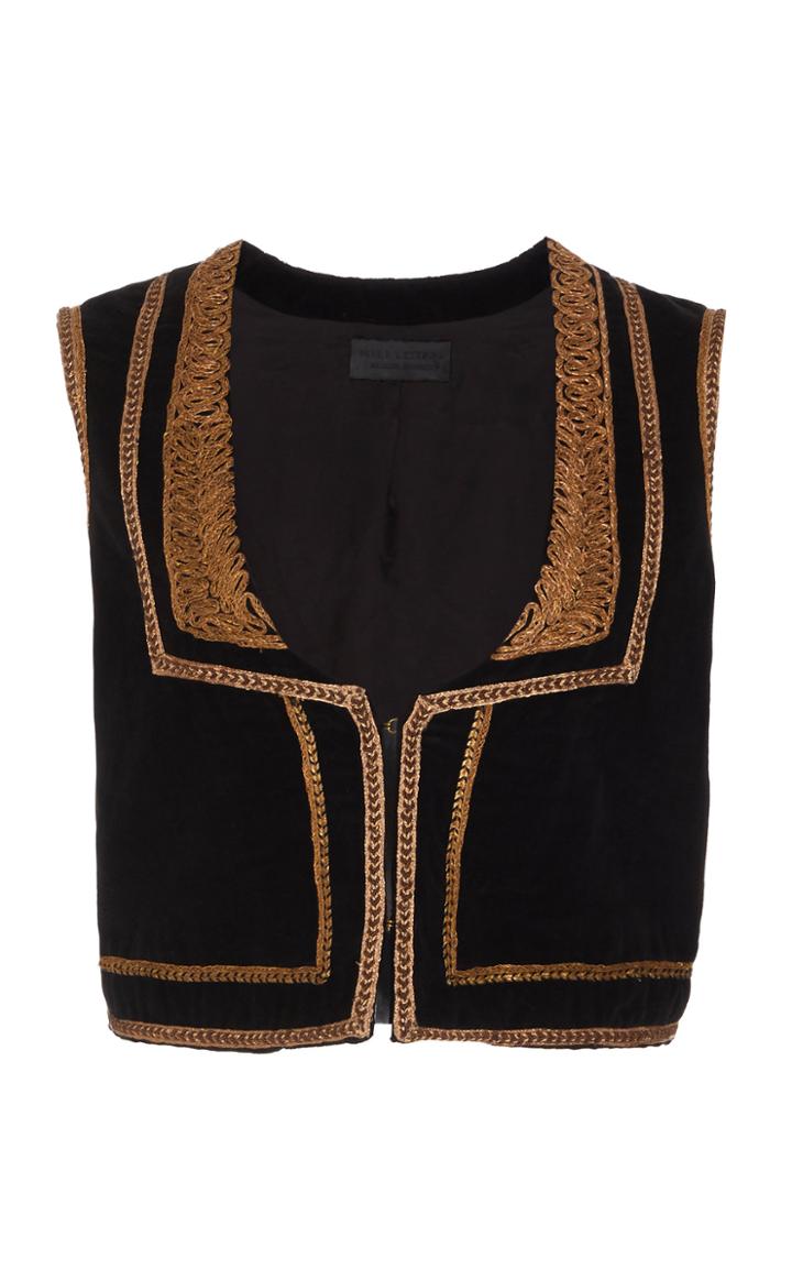 Moda Operandi Nili Lotan Griffin Cotton Moroccan Vest Size: Xs