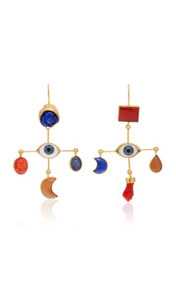 Grainne Morton Eye Cross Drop Earrings