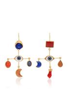 Grainne Morton Eye Cross Drop Earrings