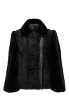 Pologeorgis Dyed Lamb And Mink Moto Jacket