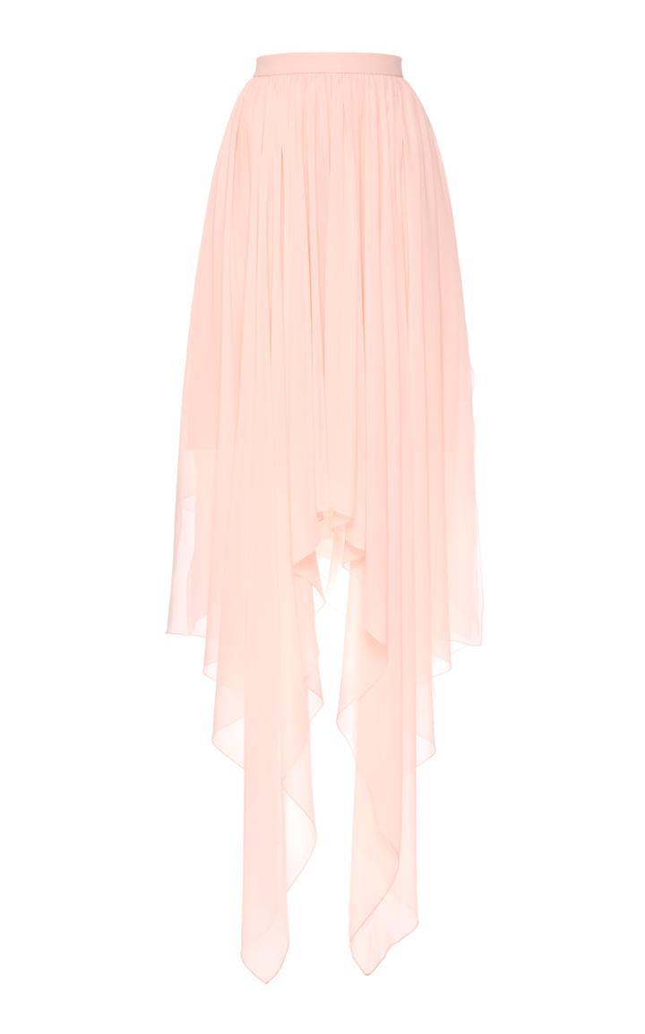 Delpozo Georgette Asymmetric Skirt