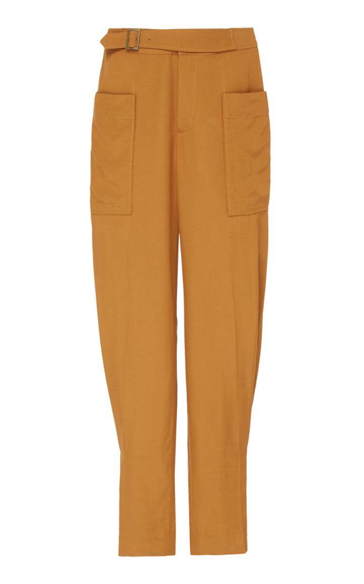 Moda Operandi Rejina Pyo Maxine Twill Straight-leg Trousers Size: 8
