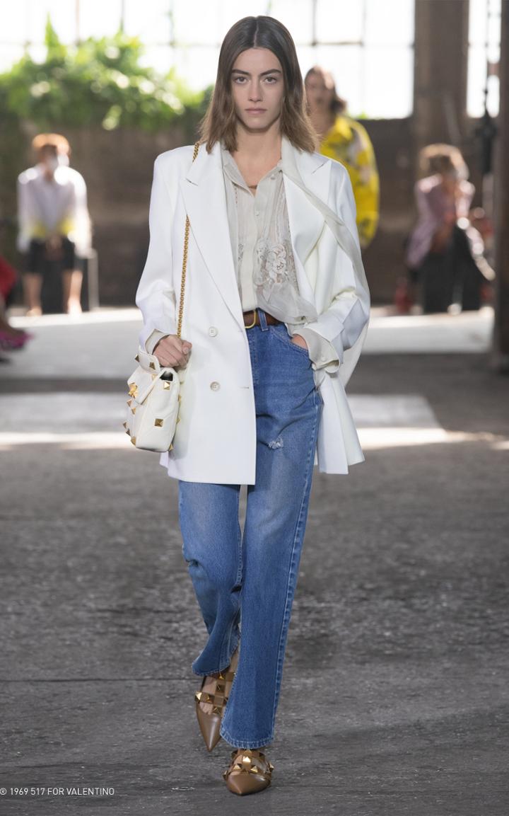 Moda Operandi Valentino Macram-trimmed Silk Shirt