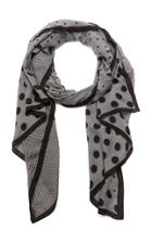 Loewe Dot & Check Patch Scarf