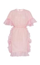 Giambattista Valli Ruffled-trim Georgette-blend Mini Dress