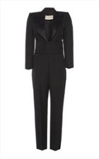 Alexandre Vauthier V-neck Tailored Wool Jumpsuit