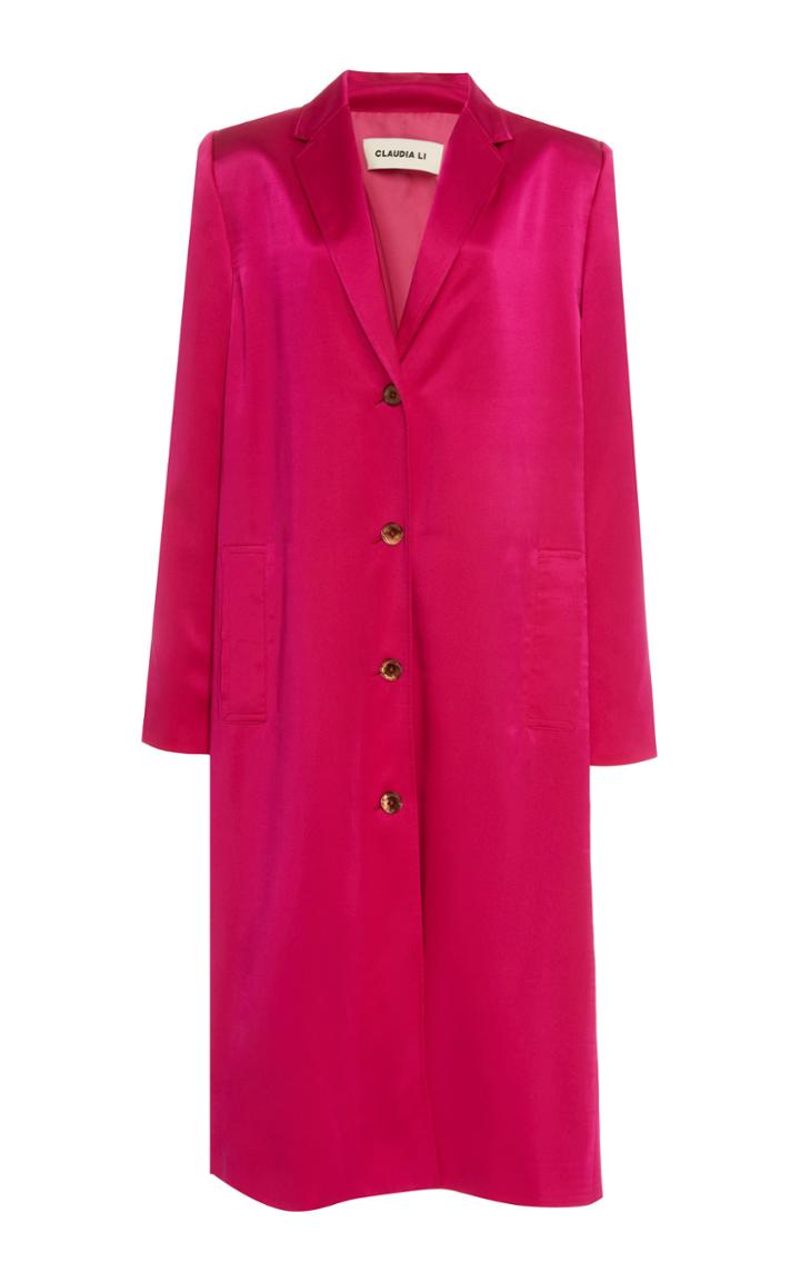 Claudia Li Long Silk Coat