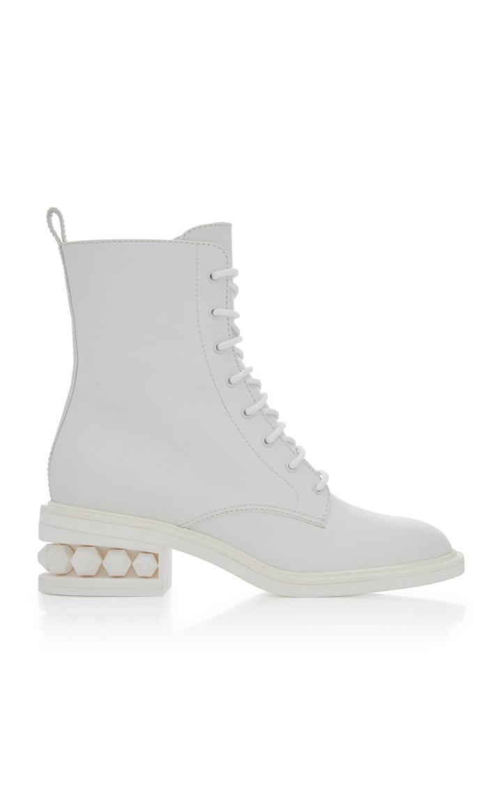 Nicholas Kirkwood Suzi Leather Combat Boot