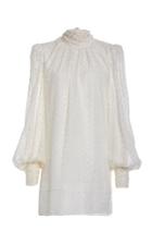 Moda Operandi J. Mendel Bow-accented Broderie Anglaise Dress Size: 0