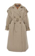 Alberta Ferretti Double Breasted Belted Trench Coat