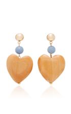 Sophie Monet Gold-plated, Maple And Angelite Earrings