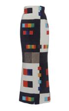 Akris Printed Silk Crepe Pencil Skirt