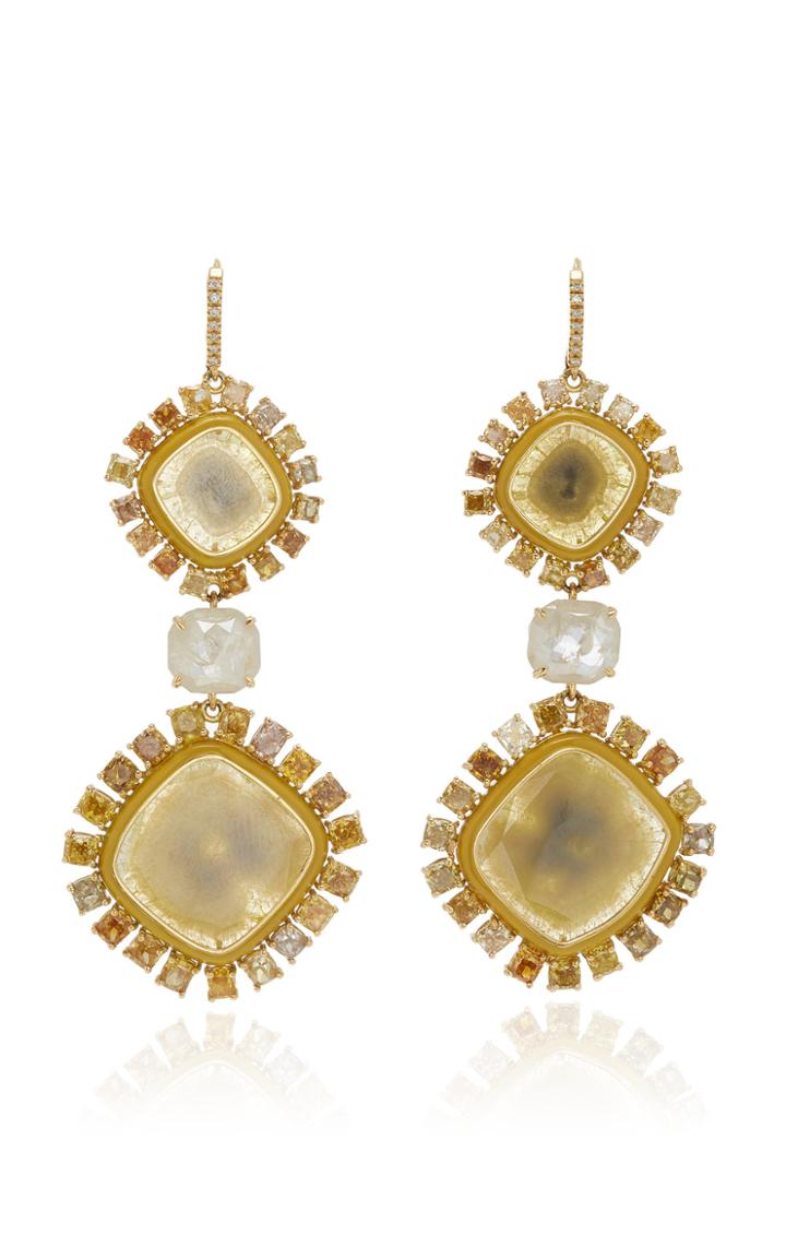 Moda Operandi Nina Runsdorf Phoenix Yellow Diamond Earrings