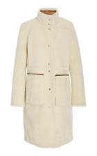 Tory Burch Reversible Paneled Shearling And Suede Coat