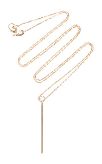 White/space Colonna 14k Gold Diamond Necklace