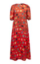 Moda Operandi Lake Studio Worrier Printed Flared Midi Dress Size: 38