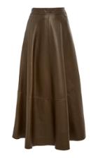 Co Leather Midi Skirt