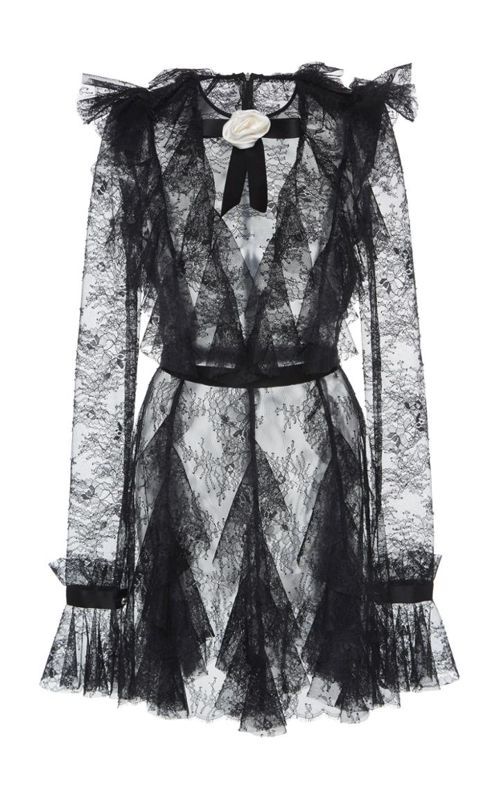 Philosophy Di Lorenzo Serafini Organza Lace Mini Dress