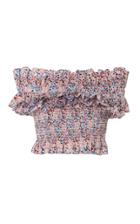 Philosophy Di Lorenzo Serafini Gathered Off The Shoulder Crop Top