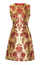 Dolce & Gabbana Floral Lurex Jacquard Dress