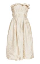Brock Collection Oketa Strapless Taffeta Dress
