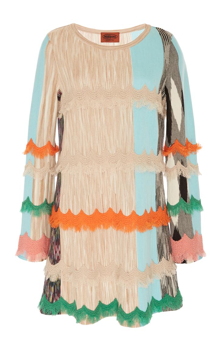 Missoni Fringed Wave Shift Dress