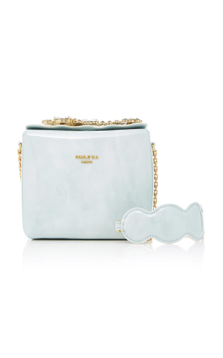 Paule Ka Aqua Patent Leather Bag