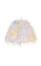 Moda Operandi Prabal Gurung Feather-embellished Floral-print Cropped Jacket Size: 00
