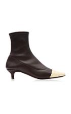 By Far Karl Two-tone Stretch-leather Ankle Boots
