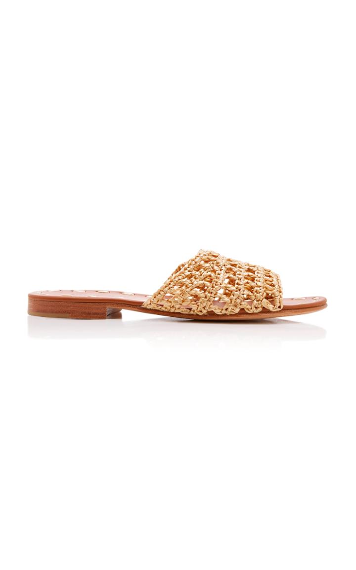 Carrie Forbes Mour Raffia Flat Sandals