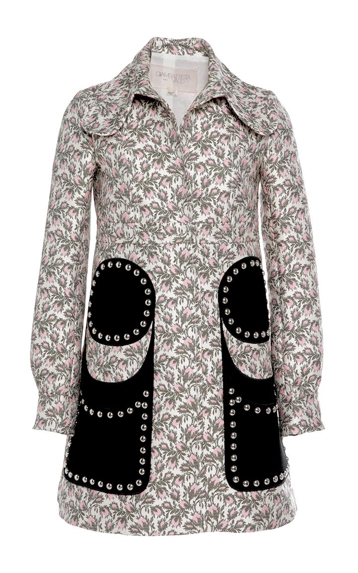 Giambattista Valli Floral Jacquard Coat