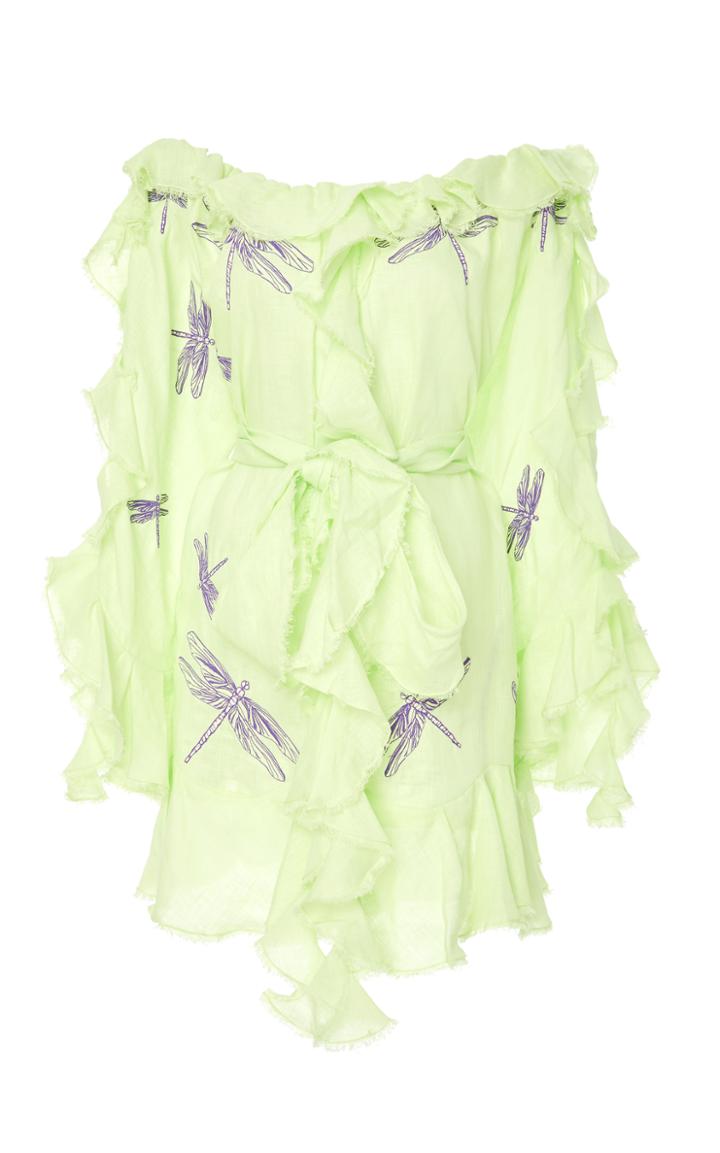 Yuliya Magdych Dragon Fly Ruffle Mini Dress