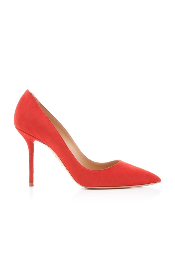 Aquazzura Purist Suede Pumps Size: 35