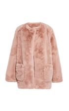 Apparis Jessica Faux Fur Collarless Coat