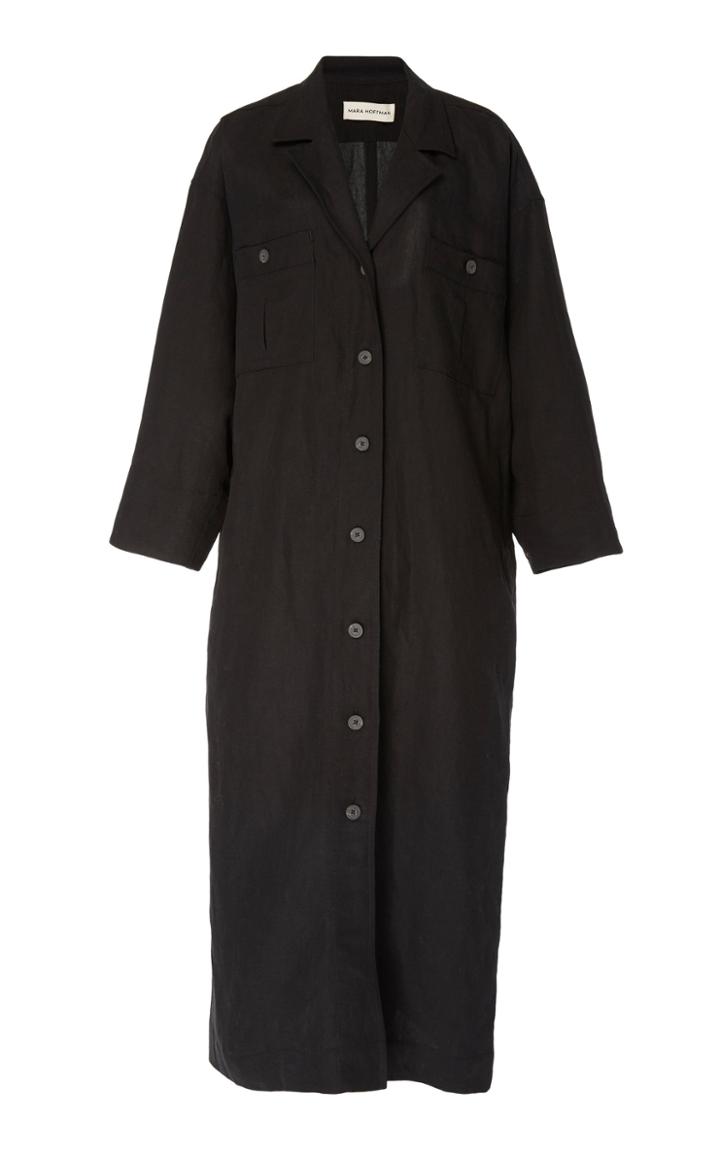 Mara Hoffman Sylvie Broadcloth Shirt Midi Dress