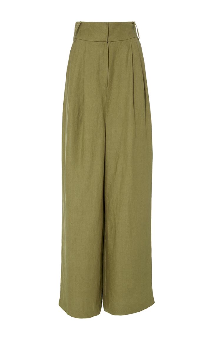 Tibi Hessian Wide Leg Pants